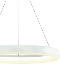 ONE Light LED Pendant Rings - hanglamp - Ø 60 x 200 cm - 40W LED incl. - wit