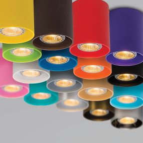 VK Lighting Simio - Opbouwspot - Ø 8 x 9,5 cm - rood