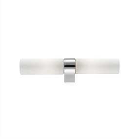 Nova Luce Polo - wandverlichting - 39,5 x 5,5 x 5 cm - IP44 - wit en chroom