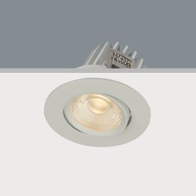 Artdelight Venice 2208 - inbouwspot - Ø 80 mm, Ø 68 mm inbouwmaat - 8W dimbare LED incl. - IP44 - wit