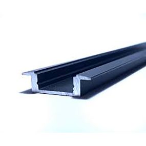 LED profiel - 2,5 x 0,7 cm - zwart