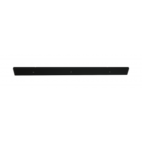 Artdelight Balk - plafondplaat met 3 lichtpunten - 120 x 9,5 x 3 cm - zwart