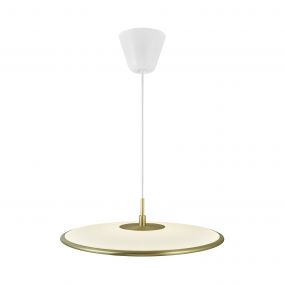 Design for the People Blanche 32 - hanglamp - Ø 42 x 14,5 cm - 23 dimbare LED incl. - messing