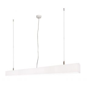 Lichtkoning Linear - hanglamp - 113,5 x 5 x 200 cm - 36W LED incl. - wit - witte lichtkleur