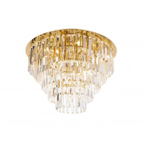 Maxlight Monaco - plafondverlichting -Ø 60 x 44 cm - goud