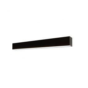 Lichtkoning Linear - plafondverlichting - 57 x 6,5 x 5 cm - 18W LED incl. - zwart - witte lichtkleur