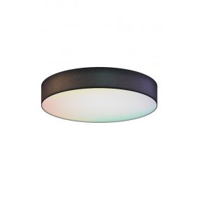 Calex Smart Ceiling Light - dimfunctie en instelbare lichtkleur via app - Ø 40 x 6,5 cm - 24W LED incl. - zwart