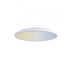 Calex Smart Halo - plafondlamp - Ø 40 x 2,9 cm - 25W - dimfunctie via app - 2700-6500K + RGB - IP54 - wit 