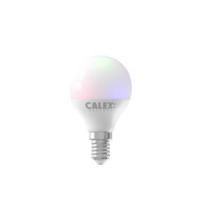 Calex Smart LED lamp - Ø 4,5 x 9 cm - E14 - 5W - dimfunctie en instelbare lichtkleur via app - RGB+W