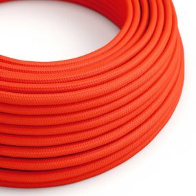 Creative Cables - 3x0,75mm² textielsnoer - per 100 cm - fluo oranje