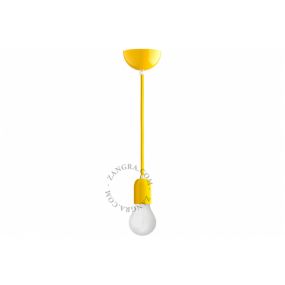Zangra - hanglamp - ⌀ 10 x 300 cm - geel