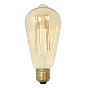 Vico druppel filament LED lamp dimbaar - Ø 6,4 x 14 cm - E27 - 6W - 2100K