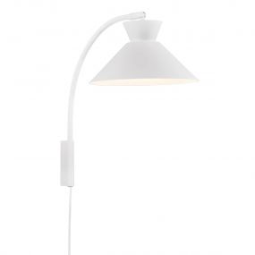 Nordlux Dial - wandlamp - Ø 25 x 40,2 cm -  wit 