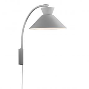 Nordlux Dial - wandlamp - Ø 25 x 40,2 cm -  grijs 