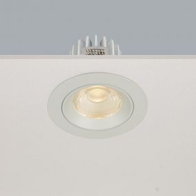 Artdelight Venice 2108 - inbouwspot - Ø 80 mm, Ø 68 mm inbouwmaat - 8W dimbare LED incl. - IP44 - wit