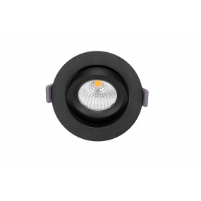 Artdelight Special - inbouwspot - Ø 95 mm, Ø 83 mm inbouwmaat - 9W LED incl. - dim to warm - IP54 - zwart