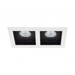 Projectlight Bloq 2 - inbouwspot - 180 x 100 mm, 171 x 92 mm inbouwmaat - wit en zwart