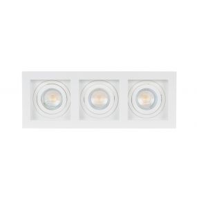 Projectlight Bloq 3L - inbouwspot - 270 x 100 mm, 250 x 92 mm inbouwmaat - wit