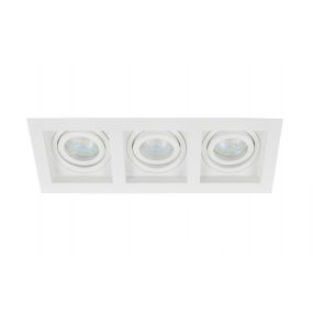 Projectlight Bloq 3L - inbouwspot - 270 x 100 mm, 250 x 92 mm inbouwmaat - wit