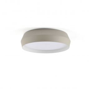 Faro Shoku - plafondlamp - Ø 35 x 9,3 cm - 24W dimbare LED incl. - beige 