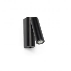 Faro Rob - wandlamp - 3,5 x 15,5 x 11 cm - 3W LED incl. - zwart  