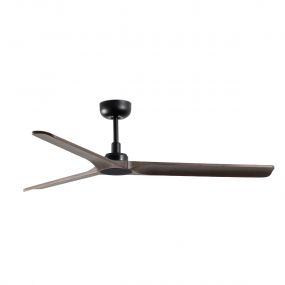 Faro Heywood - plafondventilator - Ø 132 x 190 cm - 6 snelheden - incl. afstandsbediening met timer - donker bruin