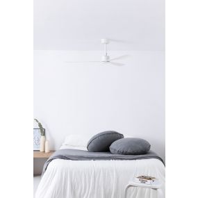 Faro Amelia - plafondventilator - Ø 132 x 26 cm - 6 snelheden - incl. afstandsbediening - slimme ventilator optie - wit 