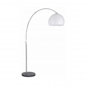 Searchlight Arcs - staanlamp - 180 cm - chroom en wit