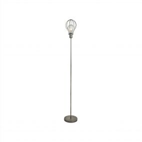 Searchlight Balloon Cage - staanlamp - 166 cm - zilver