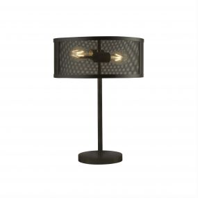 Searchlight Fishnet - tafellamp - 50 cm - mat zwart