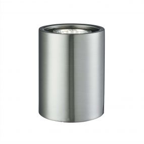 Searchlight Uplighter - vloer/tafellamp - 11 cm - 3W LED incl. - satijn zilver