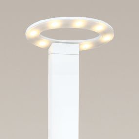 Maxlight Ovale - tuinpaal - 25 x 25 x 60 cm - 7 x 1W LED incl. - IP54 - wit