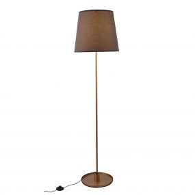 Maxlight Sydney - staanlamp - 156 cm - 12W LED incl. - goud