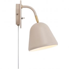 Nordlux Fleur - wandlamp - 15,3 x 21,2 x 26,4 cm - beige