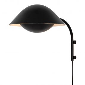 Nordlux Freya - wandverlichting met schakelaar - Ø 35 x 26 cm - zwart