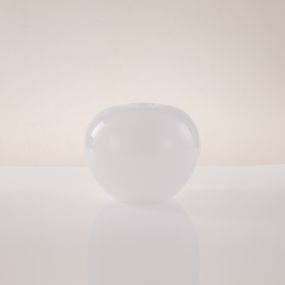 Artdelight Windsor - glazen lampenkap - Ø 24 x 19,5 cm - wit