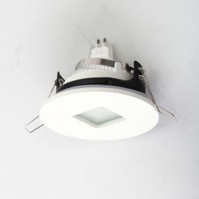 Maxlight H0042 - inbouwspot 1L - Ø 85 mm, Ø 70 mm inbouwmaat - IP65 - wit