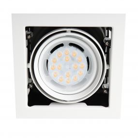 Maxlight Matrix I - inbouwspot 1L - 185 x 185 mm, 150 x 150 mm inbouwmaat - wit