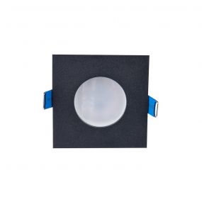 Maxlight Square - inbouwspot - 80 x 80 mm, Ø 68 mm inbouwmaat - IP44 - zwart