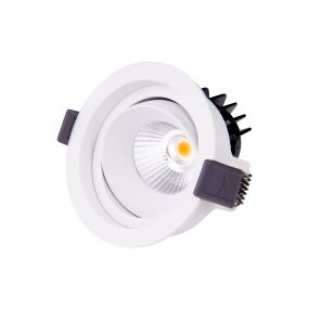 Maxlight Hiden - inbouwspot - Ø 95 mm, Ø 90 mm inbouwmaat - 10W LED incl. - wit