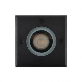 Lichtkoning Hades - vierkante grondspot voor buiten - 110 x 110 mm, Ø100 mm inbouw - IP67 - zwart