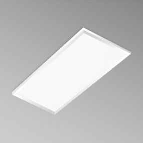 Century Italia Quadro - inbouw plafondverlichting - 59,5 x 29,5 x 1 cm - 24W LED incl.- IP43 - wit