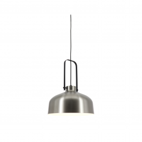 Artdelight Mendoza - hanglamp - Ø 37,5 x 176 cm - staal en zwart