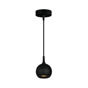 Artdelight Bolero - hanglamp - Ø 9 x 150 cm - zwart 