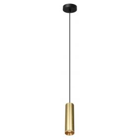 Artdelight Milano - hanglamp - Ø 6,6 x 175 cm - mat goud  