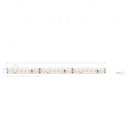 KLUS LED strip - 1cm breed, 500cm lengte - 24Vdc - dimbaar - 24W LED per meter - 160 LEDs per meter - 5000K