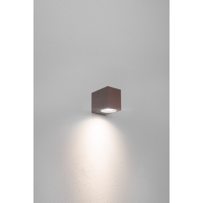 Century Italia Axo - buiten wandlamp - 8 x 7,8 x 6,8 cm - IP54 - bruin