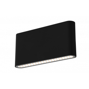  Century Italia Forma - buiten wandverlichting - 17,5 x 2,9 x 9 cm - 12W LED incl. - instelbare lichtkleur - IP54 - zwart