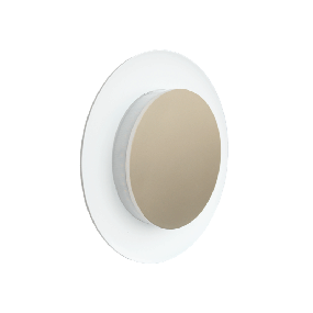 Century Italia Push & Go - wand- en plafondlamp - Ø 18 x 3,7 cm - 10W LED incl. - IP65 - wit met goud