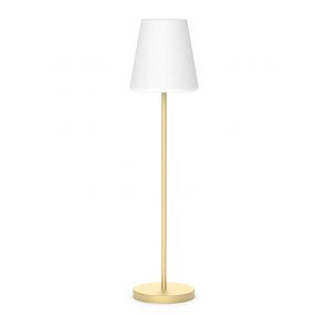 New Garden Lola slim 180 - oplaadbare vloerlamp met zonnepaneel - Ø44 x 177 cm - 6,5W dimbare LED incl. - IP65 - goud